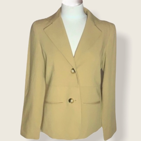 Evan Picone stretch camel colored blazer - Picture 2 of 4